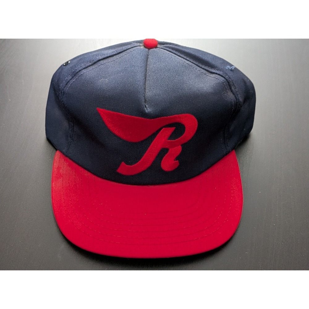 Vintage Raybestos Hat Snapback Cap Mens Blue Red USA Made Workwear 90s Uniform